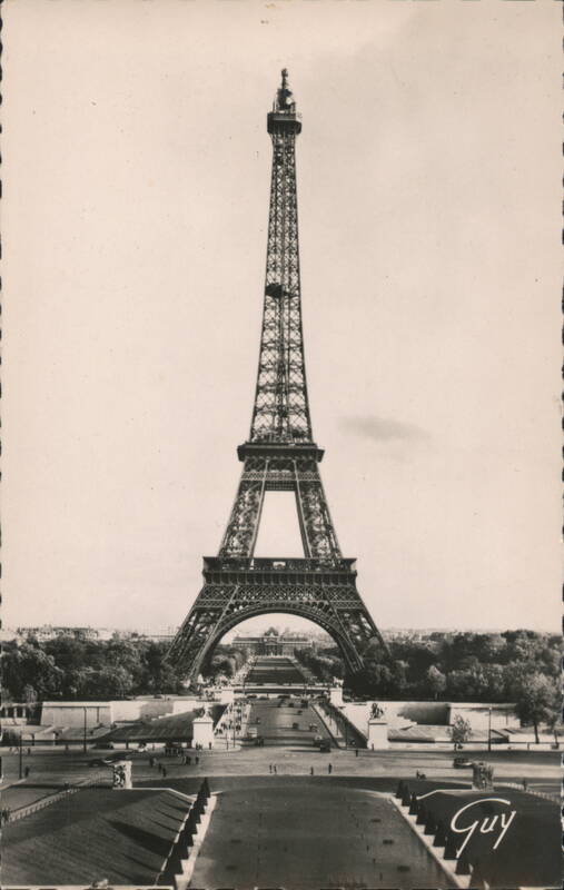 Eiffel Tower from Palais de Chaillot Paris France Guy