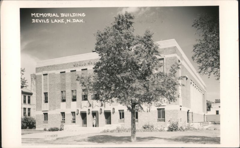 World War Memorial Building Exterior View Devils Lake North Dakota