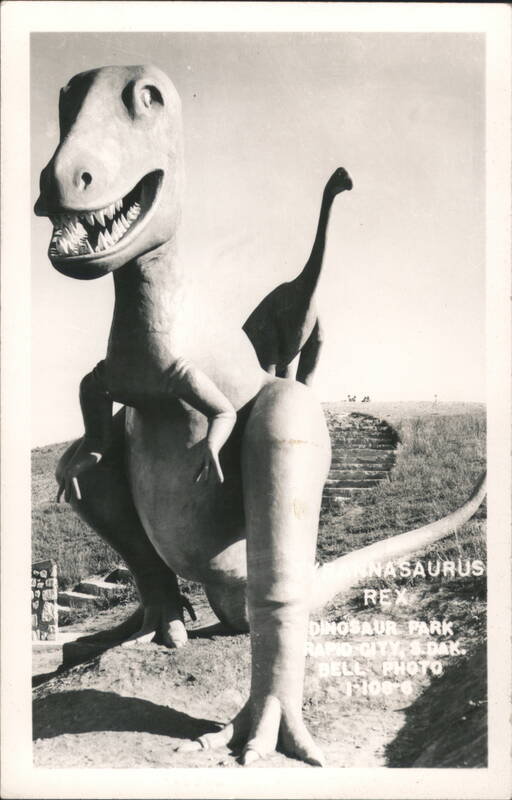 Tyrannosaurus Rex Statue, Dinosaur Park Rapid City South Dakota