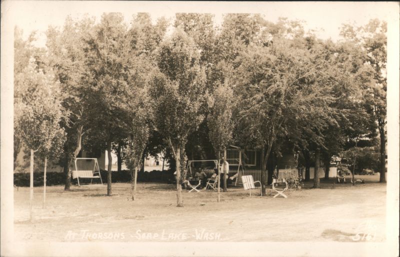 Thorsons Resort Grove with Swings and Trees Soap Lake Washington