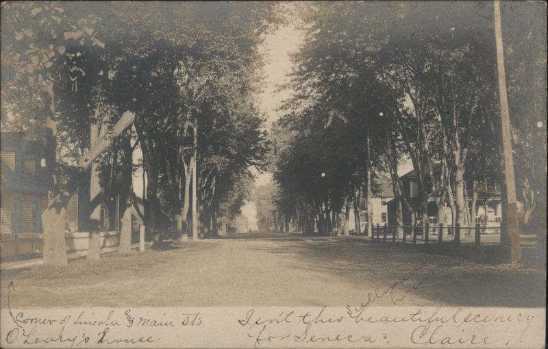 Corner of Lincoln & Main Sts, O'Leary's House Seneca Illinois