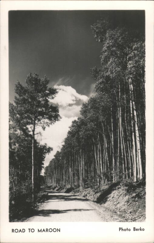 Road to Maroon, Aspen Trees Scenic Drive Colorado Berko