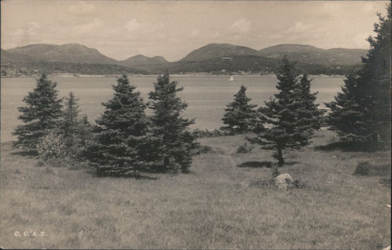Mt. Desert Mountains from Sutton's Island, Maine Mount Desert