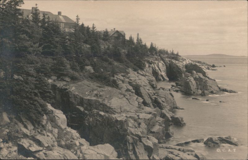 Shore View near Raven Cliffs, Seal Harbor, Maine Chas. A. Townsend