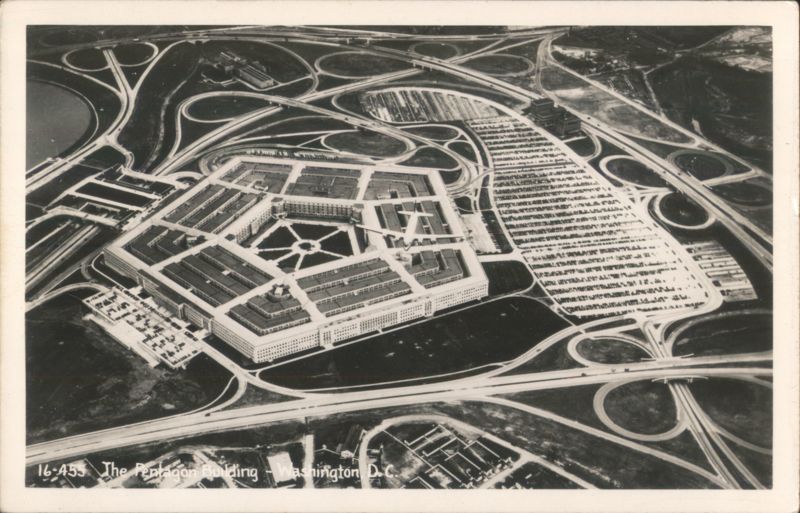 The Pentagon Building Aerial View Washington District of Columbia