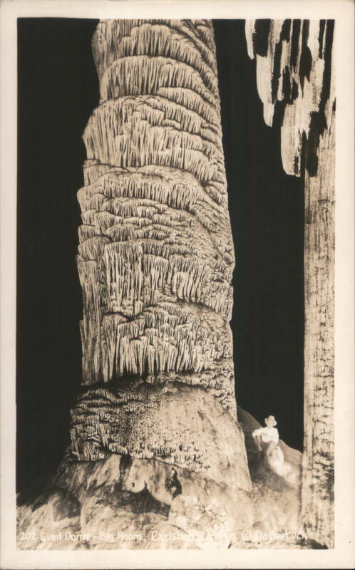 Giant Dome Stalagmite, Big Room, Carlsbad Cavern New Mexico