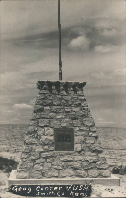 Geographic Center of USA Stone Monument Lebanon Kansas
