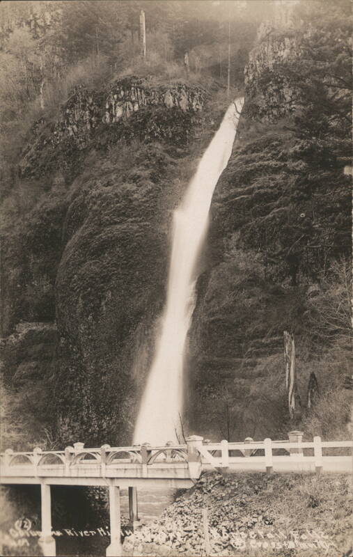 Horsetail Falls & Bridge, Columbia River Highway Oregon