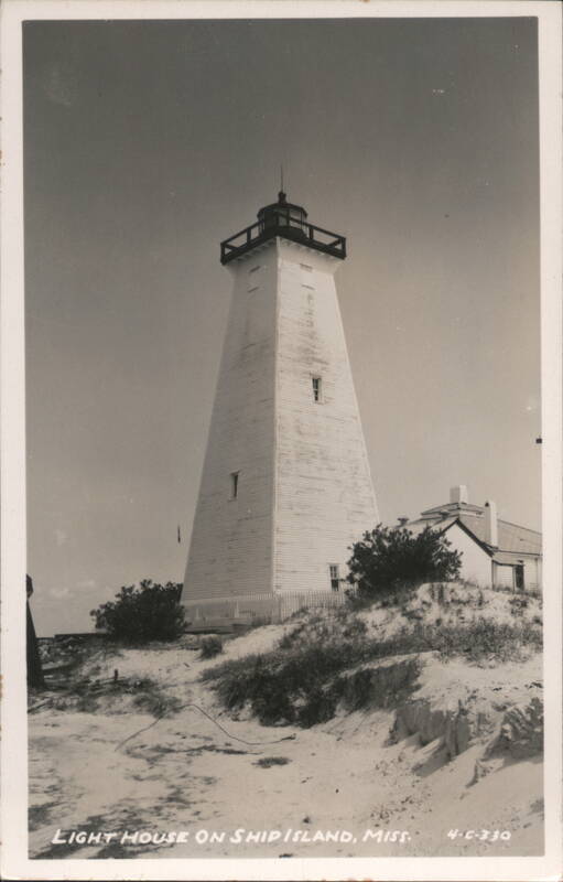 Lighthouse on Ship Island, Mississippi