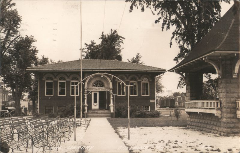 Public Library & Stone Bandstand, Shelbina, Missouri