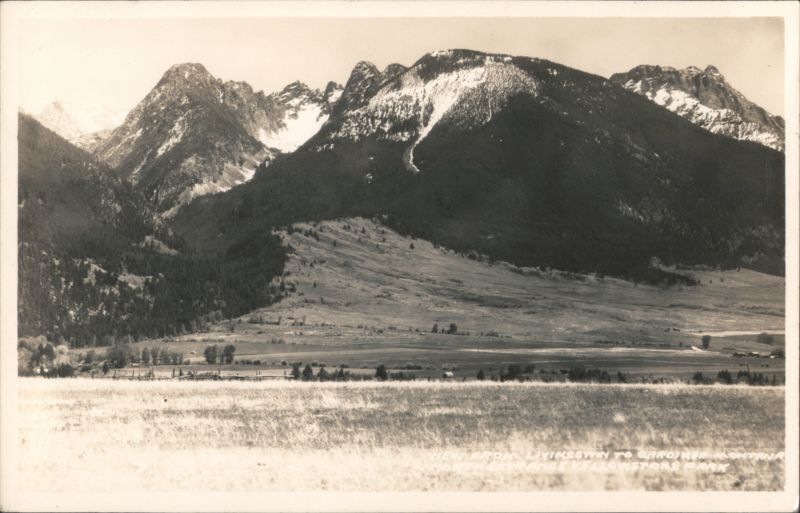 View from Livingston to Gardiner, North Entrance Yellowstone Montana