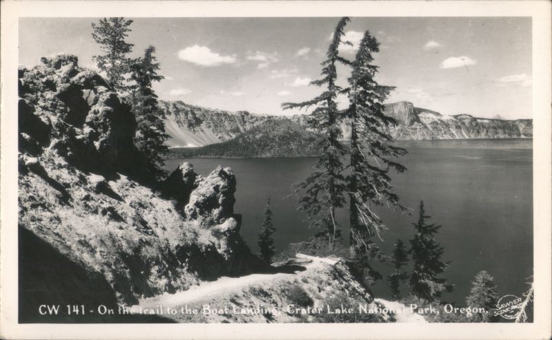 On the Trail to Boat Landing, Crater Lake National Park Oregon