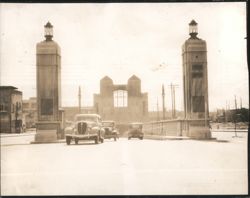 Posey Tube Entrance, To Alameda Sign, Art Deco Pylons Original Photograph