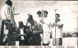 Yaqui Indian Ceremony Procession Pascua Village Postcard