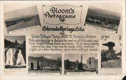 Bloom's Photograms: Rodeo Cottage Camp & Scenic Views Postcard