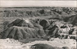 Painted Desert Landscape Badlands Formations Postcard