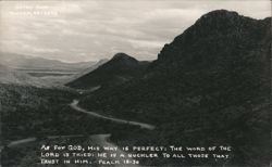 Gates Pass Scenic Road Psalm 18:30 Scripture Postcard