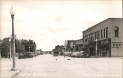 Fifth Street Downtown Scene, Canton, South Dakota Postcard
