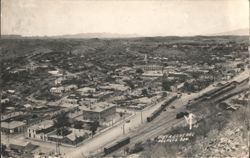 Vista General Nogales, Sonora - Panoramic Railroad View Postcard