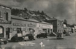 Calle del Ferrocarril Street Scene Customs Brokers & Cars Postcard