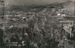 Vista Parcial Nogales Sonora Mexico View with Cacti Postcard