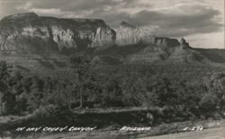 Oak Creek Canyon Scenic Landscape Rock Formations Postcard