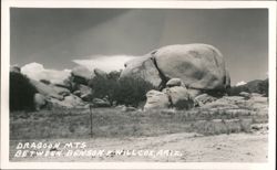 Dragoon Mountains Rock Formations Between Benson & Willcox Postcard
