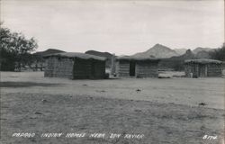 Papago Indian Homes Near San Xavier Postcard