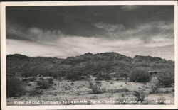 Old Tucson Movie Set & Tucson Mountain Park Landscape Postcard