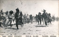 Yaqui Indian Ceremony Pascua Village Tucson Arizona Postcard