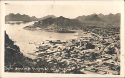 Panoramic View of Guaymas Harbor and Mountains Postcard