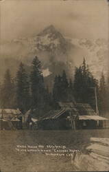 White Horse Mt & Old Settler's Home, Cascade Range WA 1908 Postcard