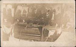 Theatrical Cast Group, Naval Uniforms & Minstrel Costumes Postcard