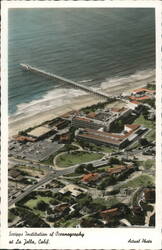 Scripps Institution of Oceanography Campus & Pier Aerial Postcard