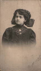 Portrait Young Woman Rafael Colorado Studio San Juan PR Postcard