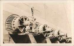 Workers on Arrowrock Dam Regulating Outlets Postcard