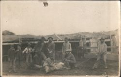 Cowboys Branding Outfit Ranch Scene Granada Colorado 1909 Postcard