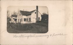 Worthington Creamery & House with Sharples Separators Sign Postcard
