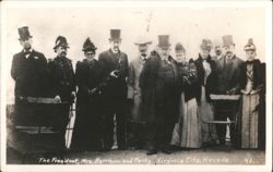 President Harrison & Party Visit, Virginia City, Nevada Postcard