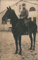 Austro-Hungarian Soldier on Horseback, Vienna 1915-16 Postcard
