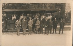 "Seeing Salt Lake" Tour Bus Group Portrait Postcard