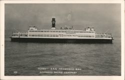 Southern Pacific Ferry Sacramento San Francisco Bay Postcard