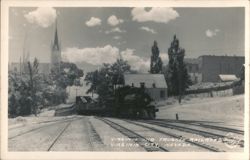 Virginia and Truckee Railroad Steam Train, Virginia City, NV Postcard