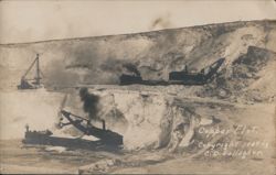 Copper Flat Steam Shovels Mining Excavation 1909 Postcard