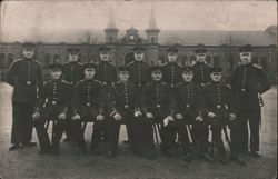 German Soldiers Group Portrait, Aachen, c. 1913 Postcard