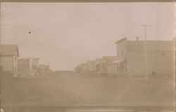 Main Street View of DeLamere, 1909 Real Photo Postcard