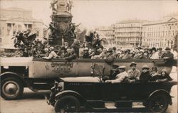 Autorundfahrt Sightseeing Bus Tour Leipzig Mendebrunnen Postcard