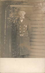 Portrait of Firefighter Fred A. Beck, TFD Uniform Postcard