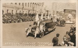 Diamond Jubilee Parade 1925 Fageol Safety Coach Float Postcard