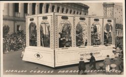 1925 Diamond Jubilee Parade Float, Santa Clara County Consolidated Postcard
